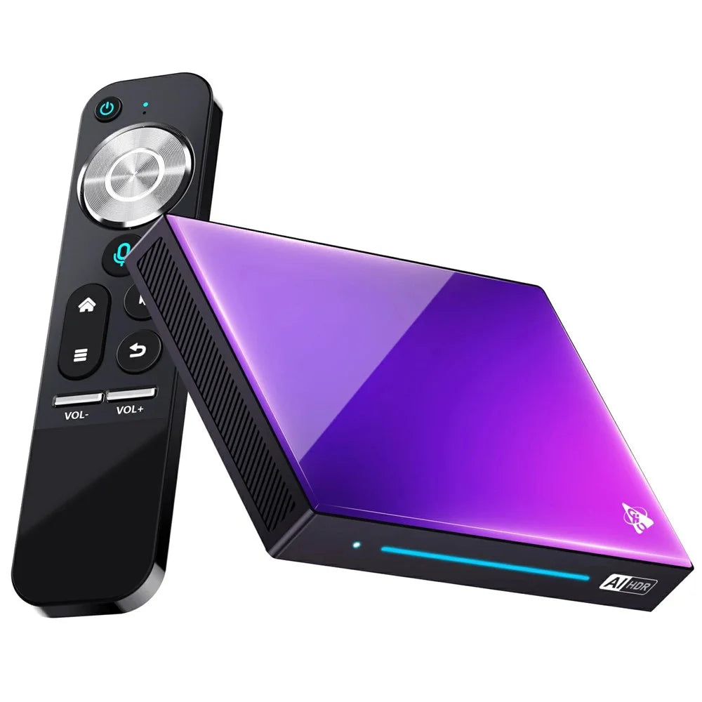 H96 Max M9 Set Top Box Android 14.0 4GB RAM 32GB ROM WiFi6 1000M LAN BT5.4 TV Box - US Plug - 1