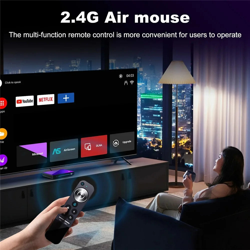 H96 Max M9 Set Top Box Android 14.0 4GB RAM 32GB ROM WiFi6 1000M LAN BT5.4 TV Box - US Plug - 6