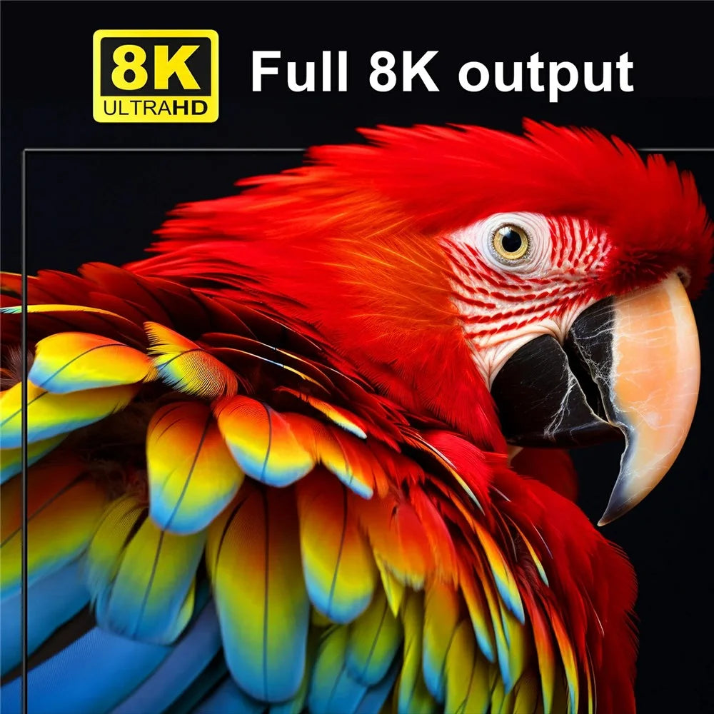 H96 Max M12 8K Ultra HD Android TV Box 4GB RAM 64GB ROM WiFi6 BT5.4 Media Player - US Plug - 2