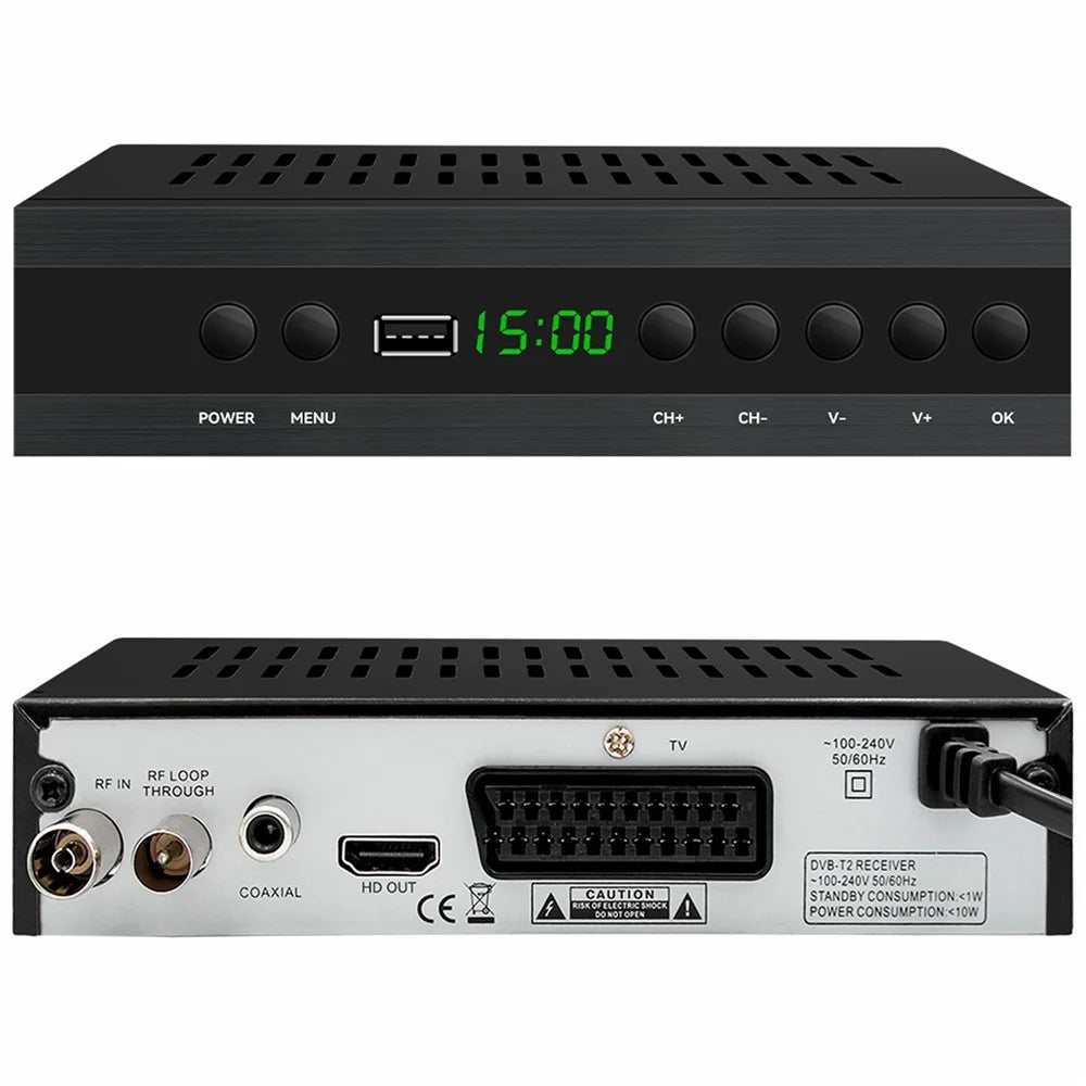 JN-821T2 512MB 10Bit TV Set-Top Box 1080P HD WiFi Media Player - EU Plug - 2