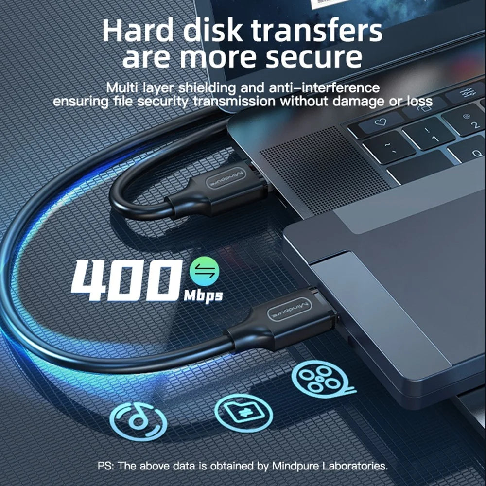 MINDPURE US101 0.5m High Speed Bi-Directional Data Transfer USB 3.0 Male to Male Extension Cable - 6