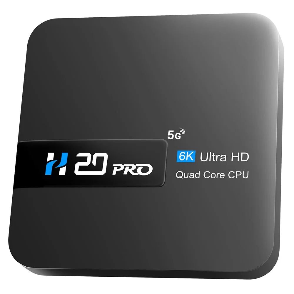 H20 Pro Smart TV Box Android 10.0 6K Ultra HD Media Player with Remote Control - EU Plug - 2