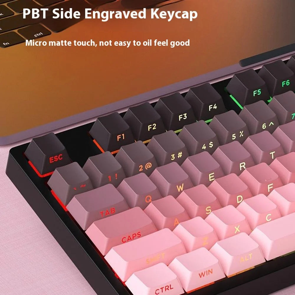 Y-FRUITFUL K98Pro 98 Keys Mechanical Keyboard Triple Mode Hot Swappable Gaming Keyboard with RGB Backlit - Style A - 6