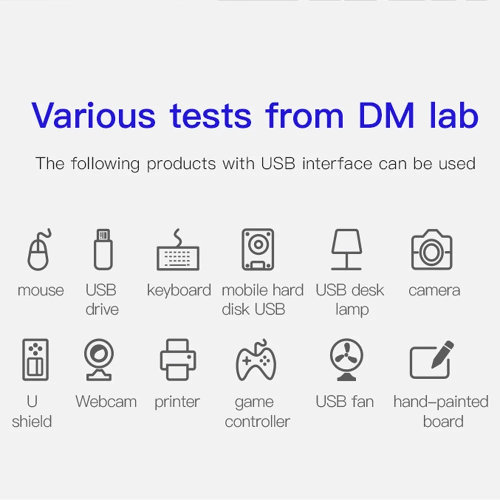 DM CHB007 4 Ports USB 3.0 Hub 5Gbps High Speed Transfer Docking Station with 120cm Cable - 6