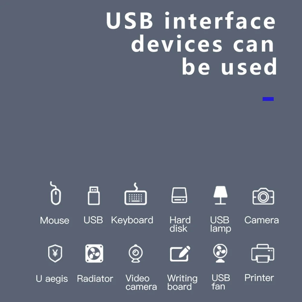 DM CHB011 3 Ports USB 2.0 Hub with RJ45 Ethernet Port Compatible with Windows / Macos / Linux - 4