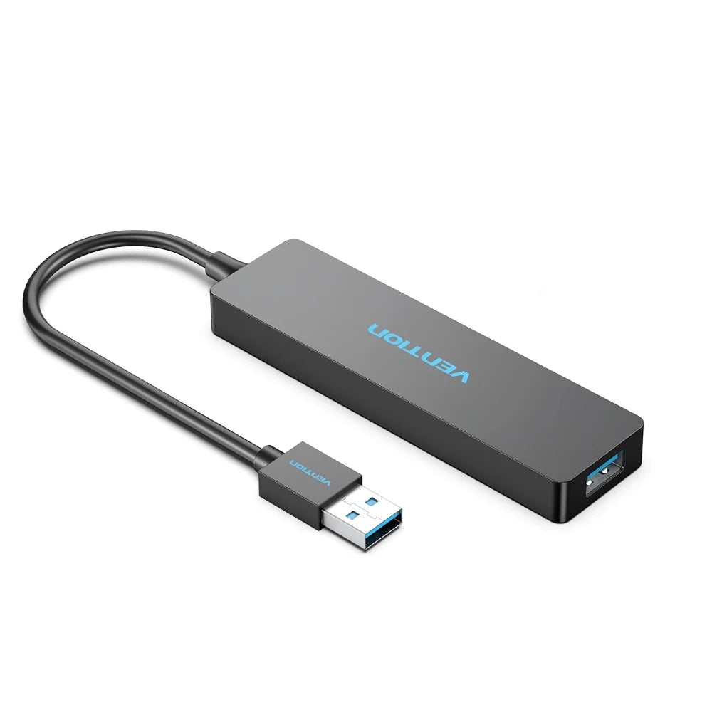 VENTION CHKBB 4 Ports USB 3.0 Hub High Speed Data Transfer Docking Station for Desktop PC / Laptop - 2