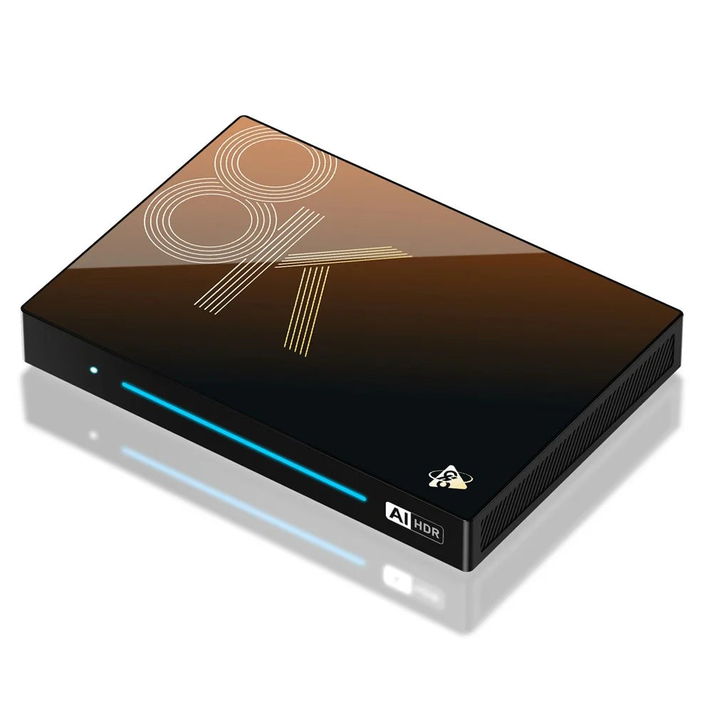 H96 MAX M9S Android 14.0 TV Box 4GB RAM + 32GB ROM 8K Ultra HD Streaming Device 1000M LAN WiFi 6 BT5.4 - US Plug - 2