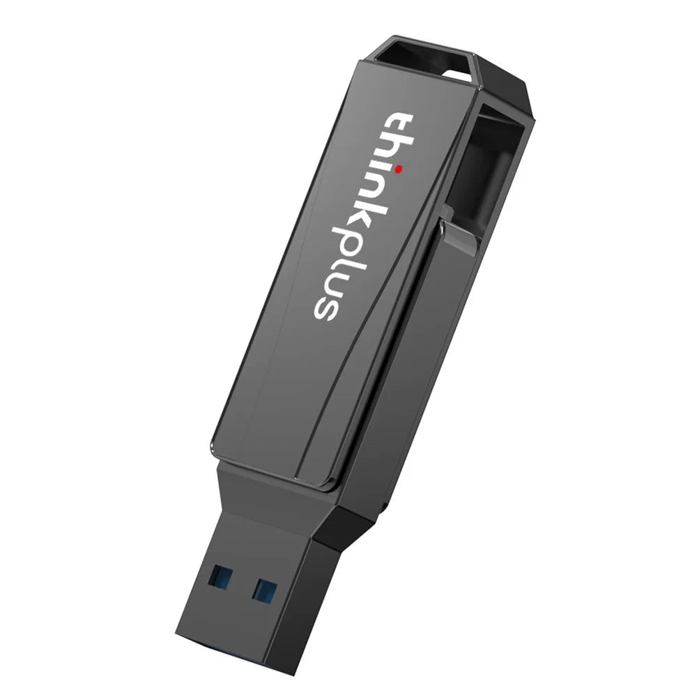 LENOVO Thinkplus MU252 256GB for iPhone 15 Series USB / Type-C Rotating Memory Stick USB-C 3.1 Flash Drive - 5