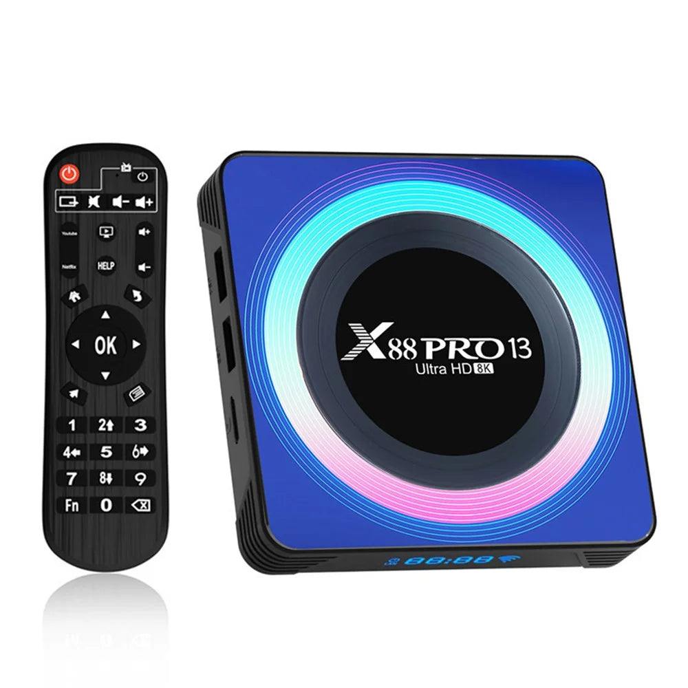 X88 Pro 13 4GB+64GB 8K Ultra HD TV Box Mini Android 13.0 Smart TV Box with Remote Control - US Plug - 1