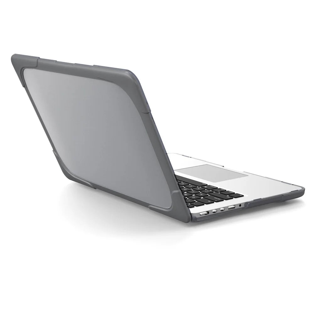 Heat Dissipation Design Two-Piece Plastic + TPU with Stand Shell for MacBook Pro 16 inch (2019) A2141 - Grey - 6
