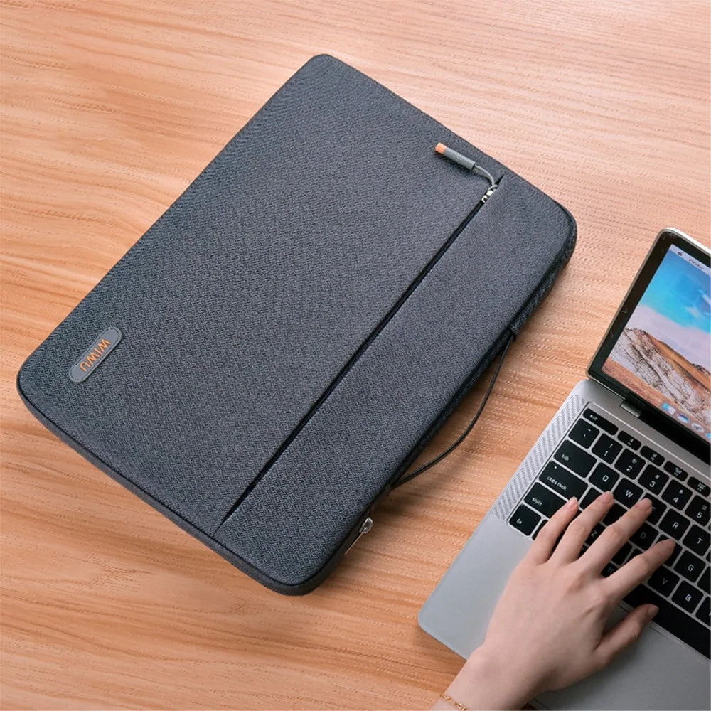 WIWU Notebook Handbag Sleeve Pouch Oxford Cloth 14-inch Laptop Carrying Bag - Dark Grey - 2