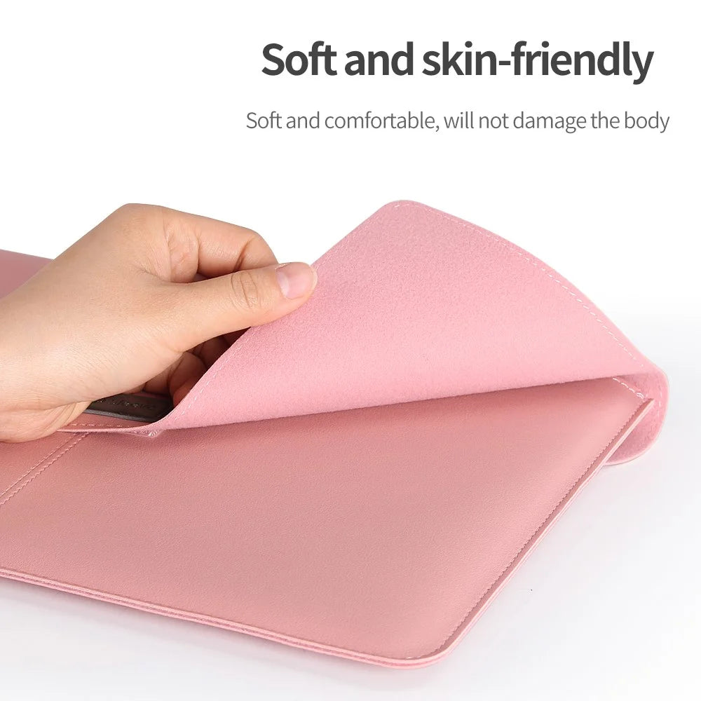 Leather Laptop Tablet Protective Bag Laptop Sleeve for 13''-14'' Laptop - Green - 6