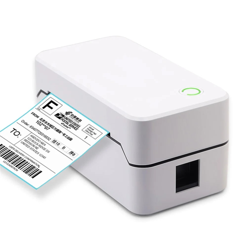 TDL401H 40-80mm Printing Width Thermal Printer Barcode Label Printer, USB+Bluetooth-compatible Version - US Plug - 1