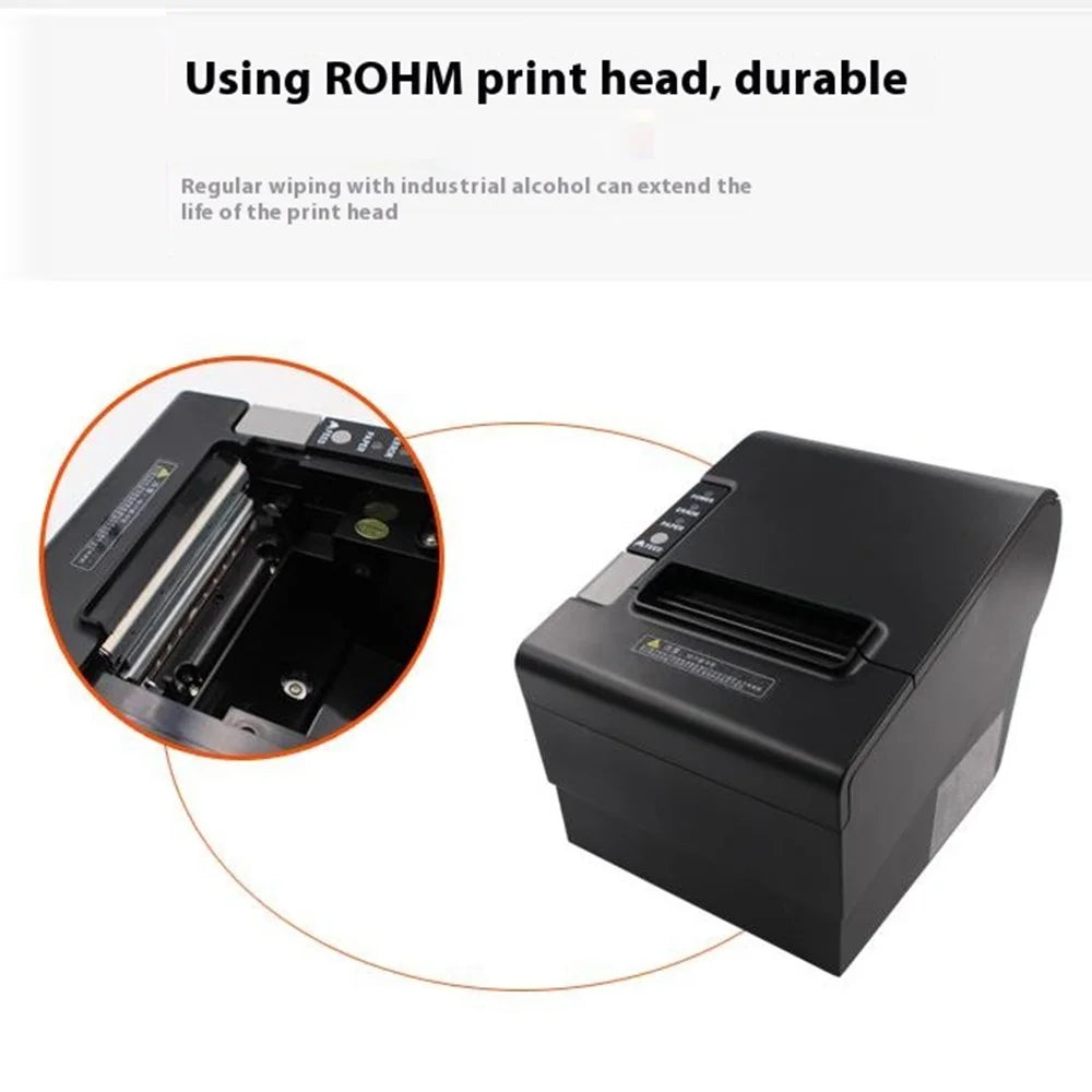 8030III Thermal Receipt Printer with 80mm Printing Paper Width and Auto Cutting Head - US Plug - 3