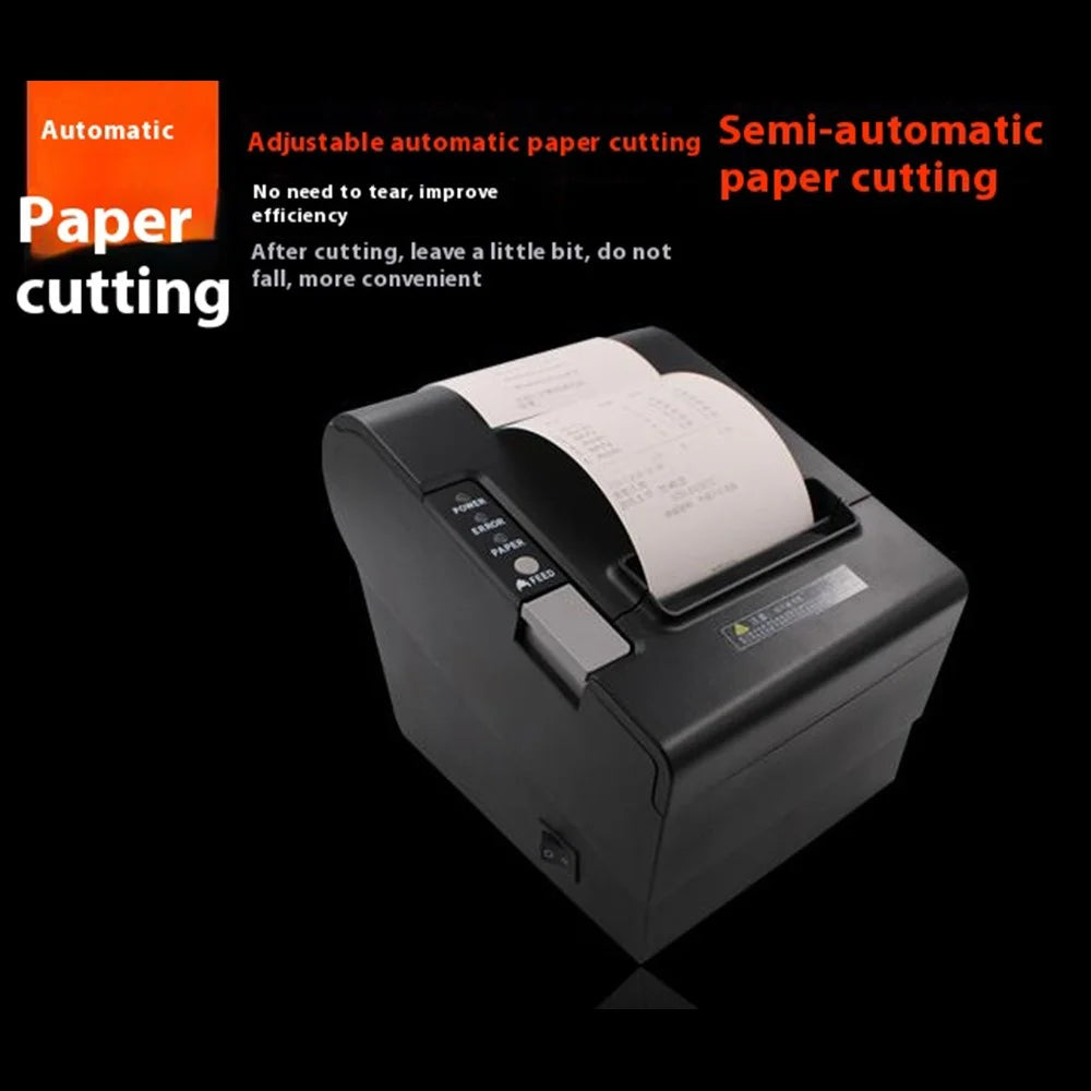 8030III Thermal Receipt Printer with 80mm Printing Paper Width and Auto Cutting Head - US Plug - 4