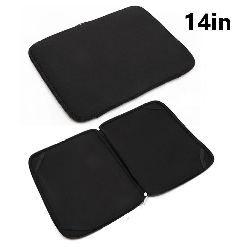 A03 14 inch Laptop Sleeve Bag Neoprene Notebook Carrying Bag Tablet Briefcase - Black - 1