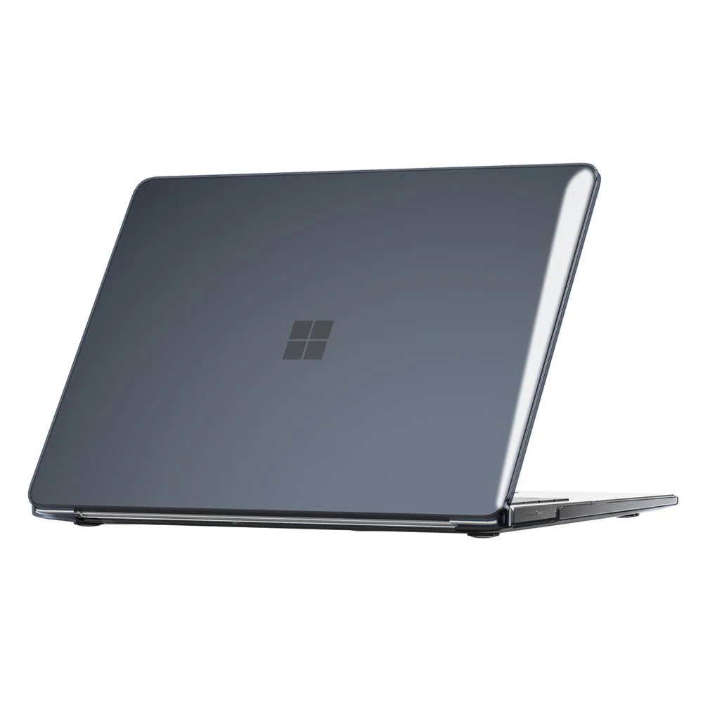 For Microsoft Surface Laptop 7 13.8-inch Crystal Case PC Ultra Thin Protective Cover - Black - 3