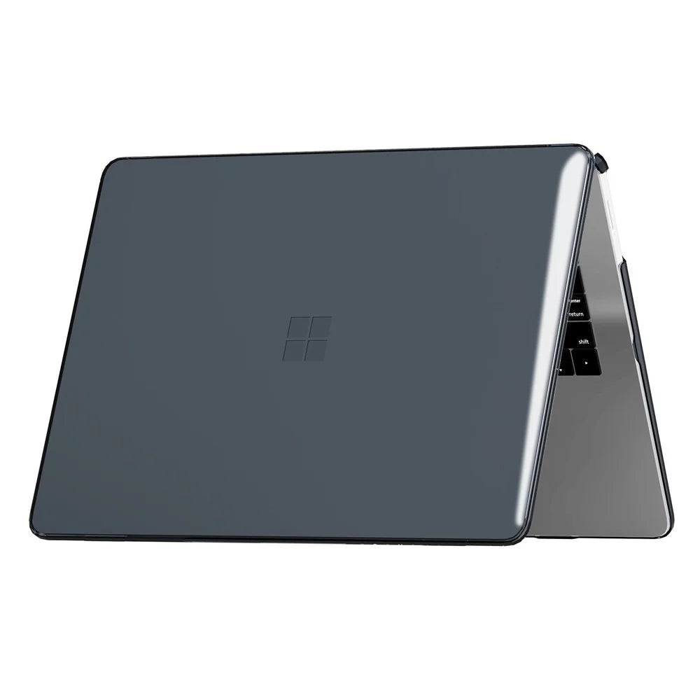 For Microsoft Surface Laptop 7 13.8-inch Crystal Case PC Ultra Thin Protective Cover - Black - 4