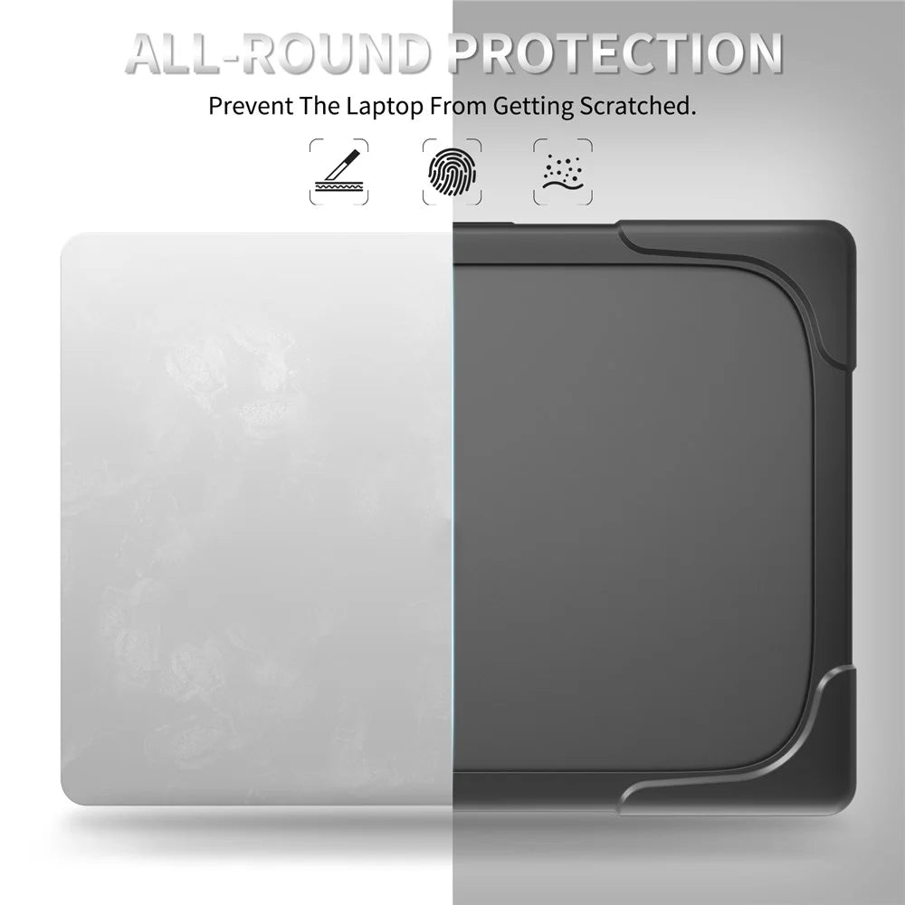 For Microsoft Surface Laptop 8 13.8 inch / 7 13.8-inch Laptop Case Stand Design Notebook TPU PC Cover - Black - 5