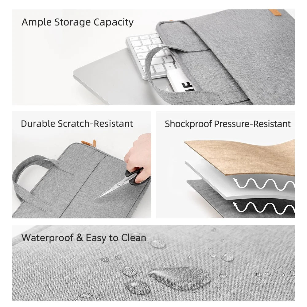 ROCK RST10887 For Laptops Up To 14.9 Inch Carrying Case Notebook Storage Bag Shockproof with Strap - 5