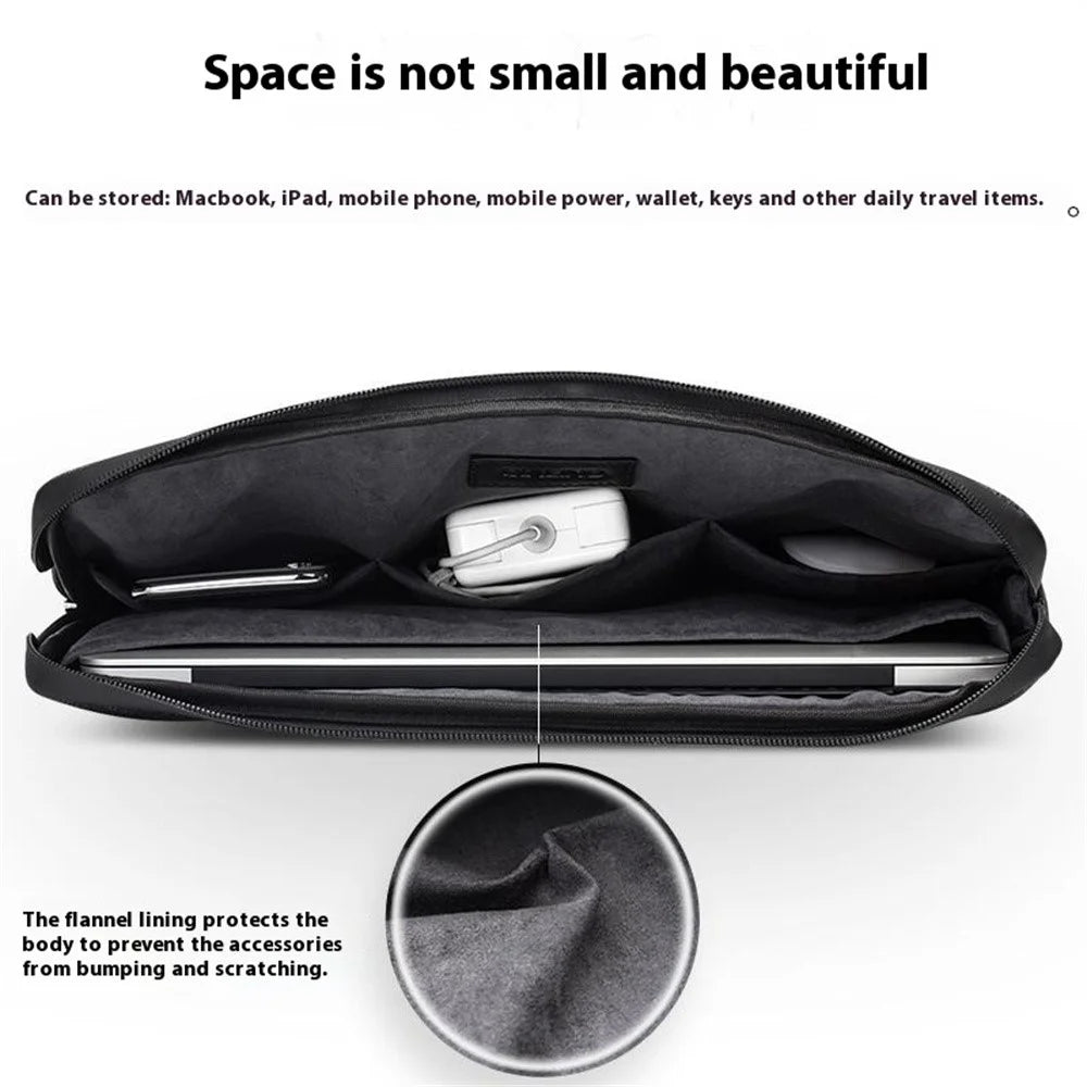 QIALINO For 15 Inch Laptop Sleeve Bag Waterproof Shockproof Carrying Case with Handle Strap - 2