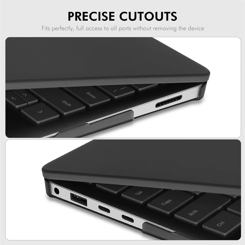 ENKAY HAT PRINCE For Microsoft Surface Laptop 15 (2037) Matte Laptop Case Hard PC Anti-fingerprint Shockproof Cover - Black - 5