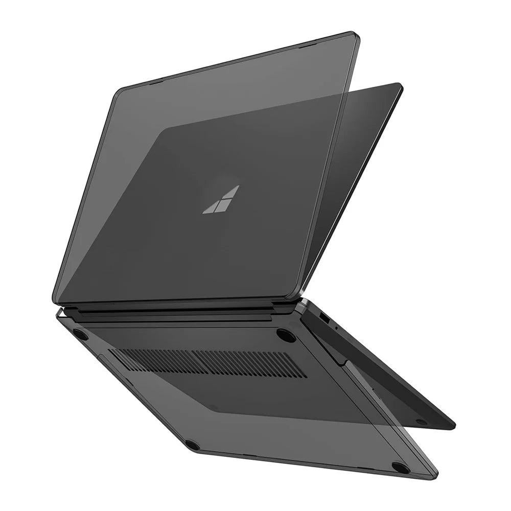 ENKAY HAT PRINCE For Microsoft Surface Laptop 13 (2095) Matte Laptop Case Hard PC Anti-fingerprint Shockproof Cover - Black - 1