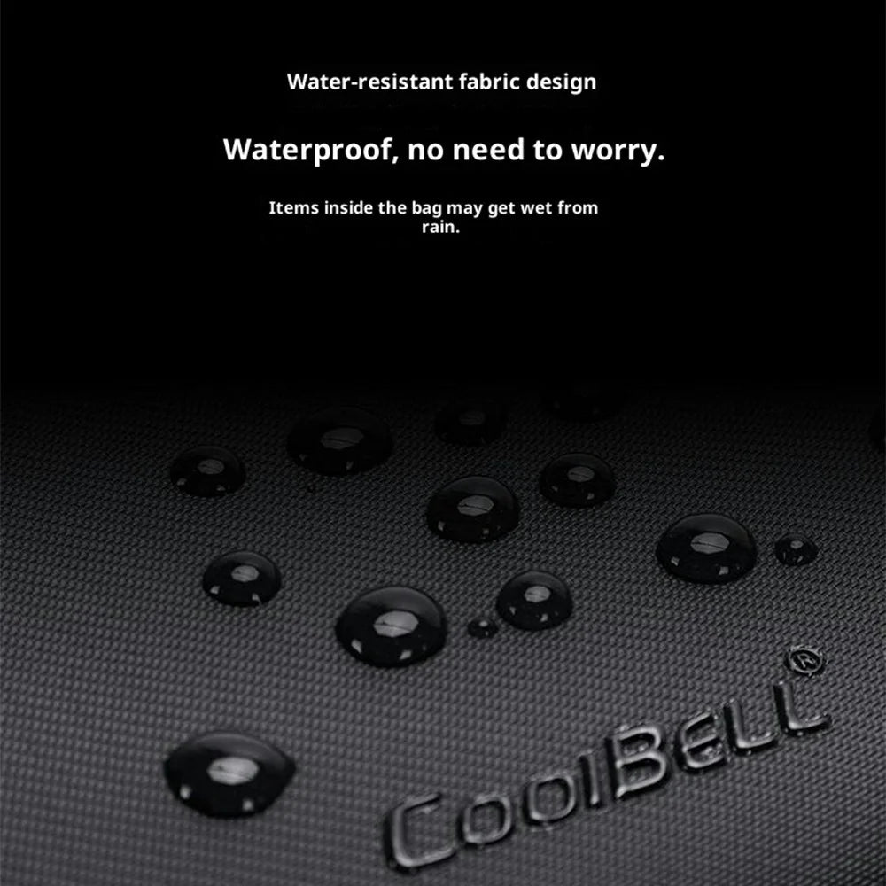 COOLBELL CB-2131 Laptop Bag 15 Inch Business Briefcase Messenger Bag Trolley Sleeve for Men Commute / Travel - Black - 5