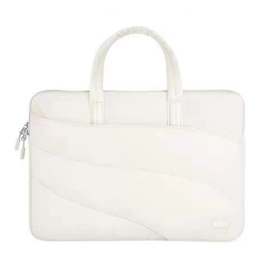 COTECI 13 - 14 Inch Laptop Sleeve Bag Shockproof Travel Bag Notebook Handbag - Beige - 1