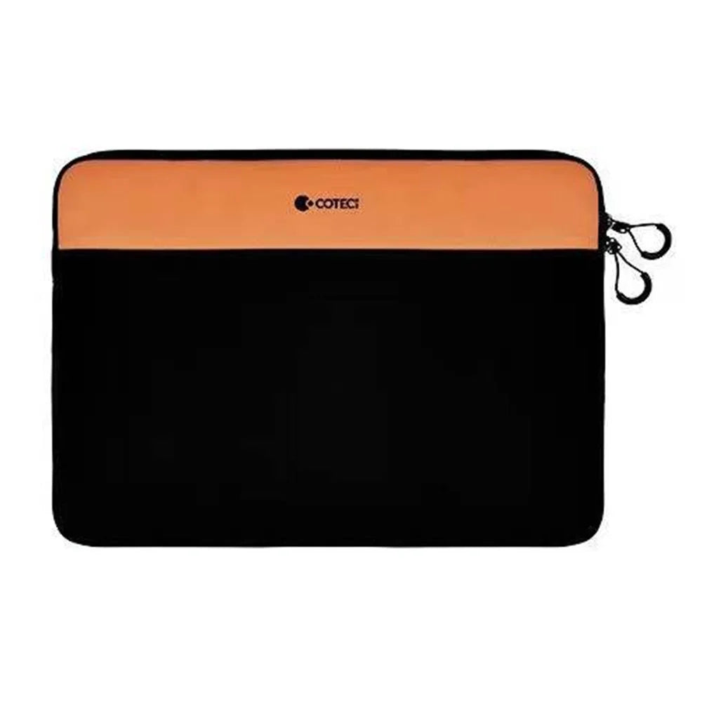 COTECI 13 - 14 Inch Laptop Sleeve Shockproof Notebook Bag for Bussiness Trip Travel - Orange / Black - 1