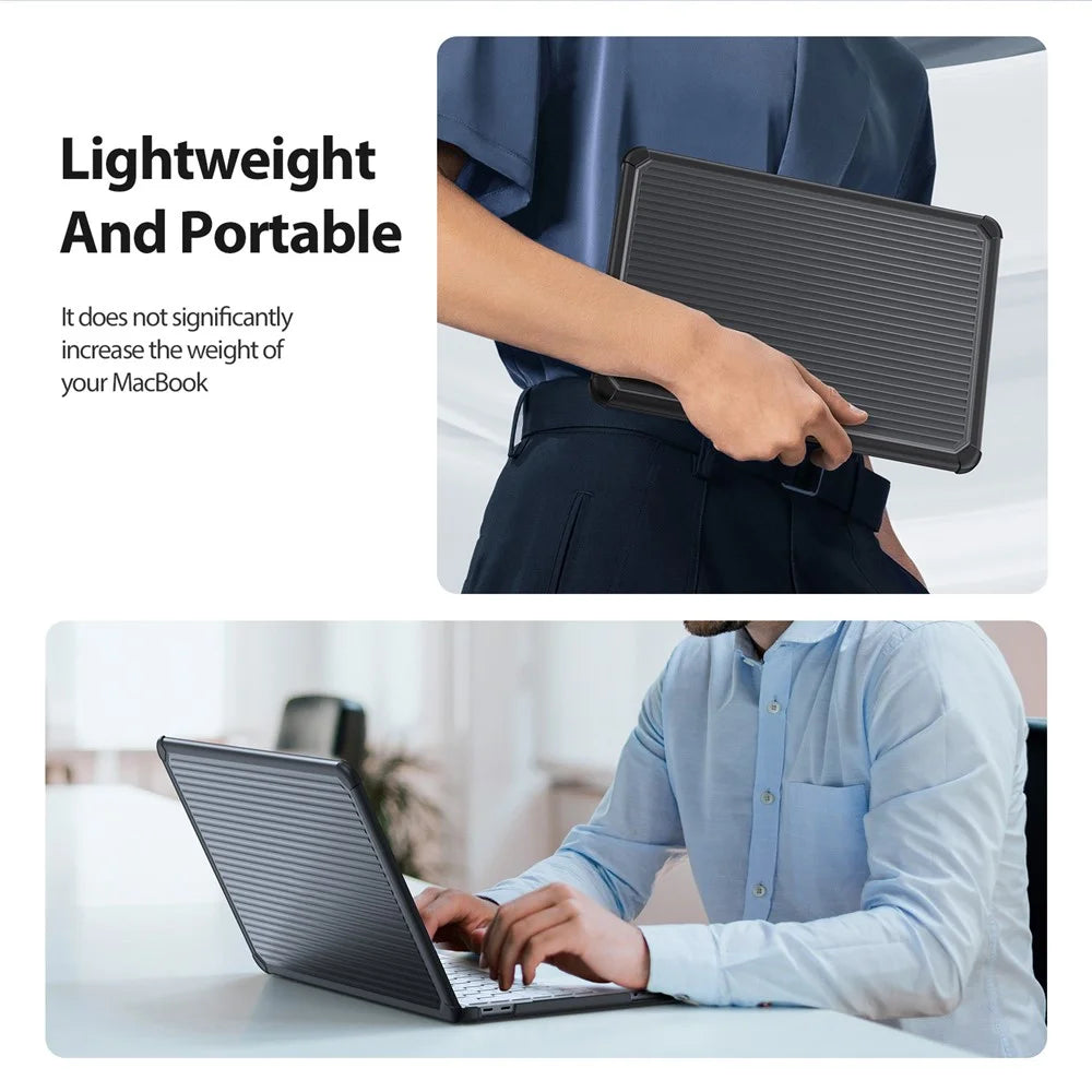 Dux Ducis For MacBook Neo 13 inch (2026) LCGH Series Anti-Scratch TPU+PC Laptop Protective Cover - Black - 7
