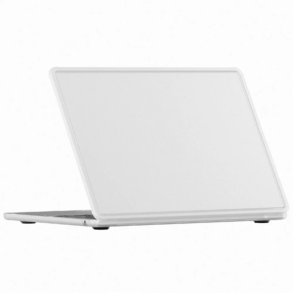 For MacBook Air 13 inch (2026) / (2025) / (2024) / (2022) Protective Case Matte PC Hard Shell Laptop Cover - White - 2