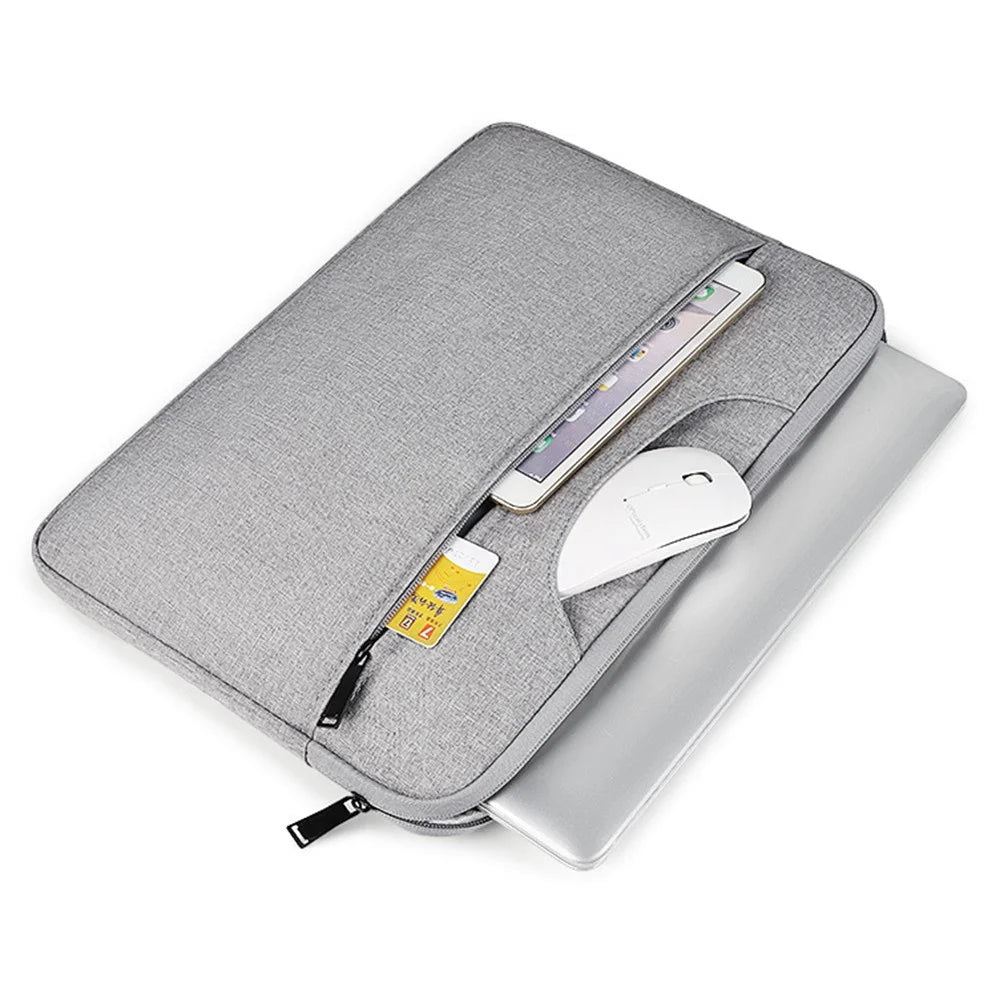 Portable Laptop Bag 14.1-15.4 inch Oxford Fabric Waterproof Computer Case Protective Sleeve - Grey - 2