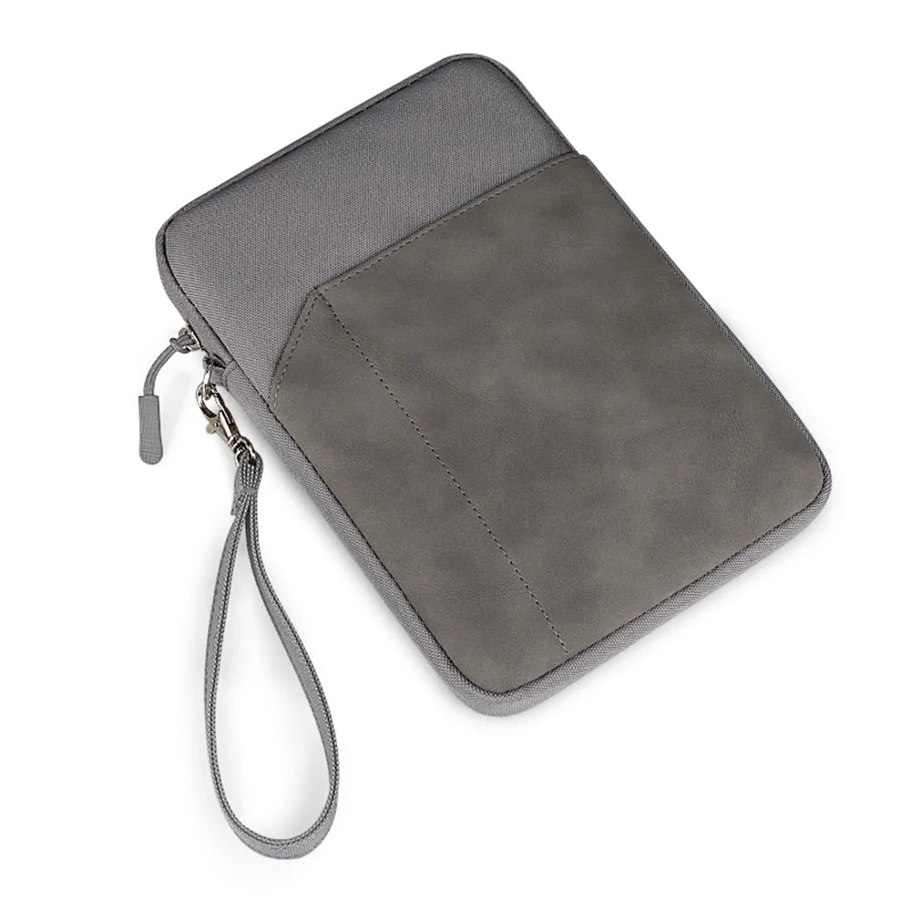 ND00S Portable Sleeve Case Shockproof Bag Cover with Pen Pocket for iPad Air/Pro 9.7-10.8 Inch Tablet - Dark Grey - 1