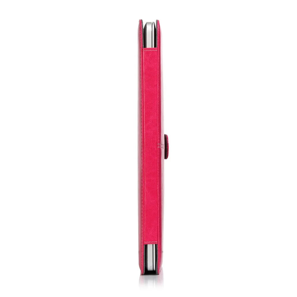 Laptop Sleeve Protective Folio Book PU Leather Cover for MacBook Pro 16.2'' 2021 (A2485) - Rose - 5