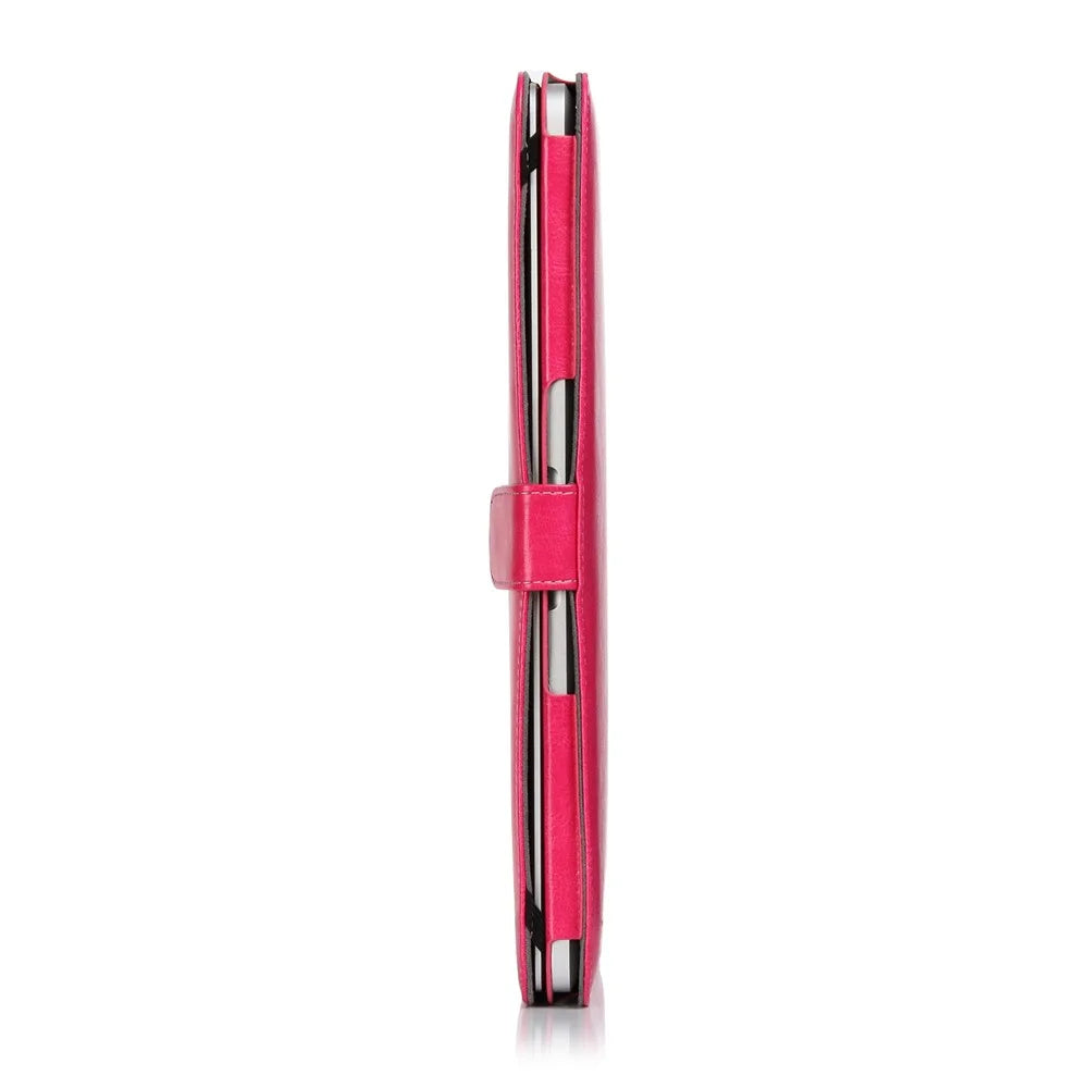 Laptop Sleeve Protective Folio Book PU Leather Cover for MacBook Pro 16.2'' 2021 (A2485) - Rose - 6