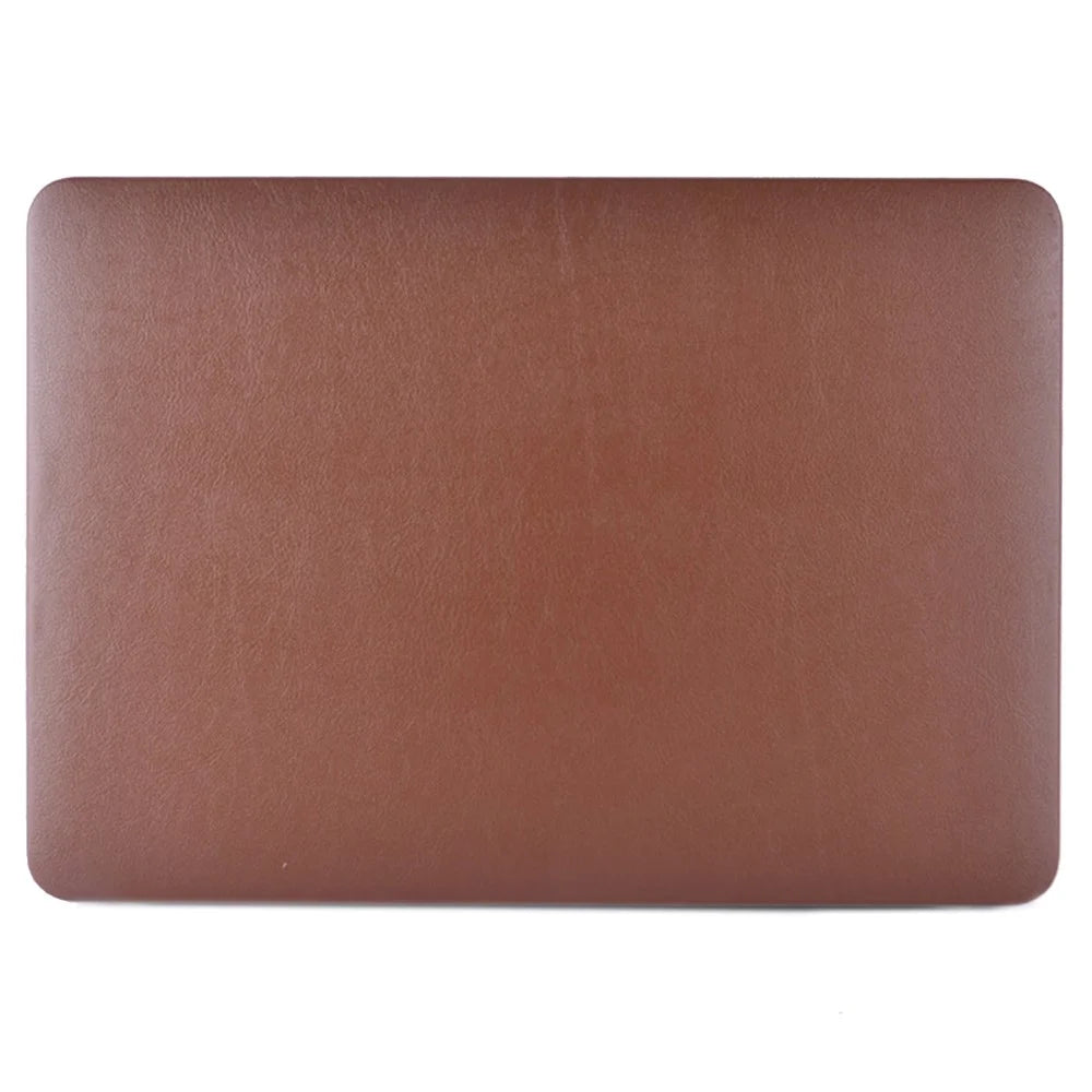 Shockproof PU Leather + PC Protective Case with Hollow-out Bottom for MacBook Pro 13.3-inch (A1706/A1708/A1989/A2159/A2289/A2251/A2338) - Brown - 2