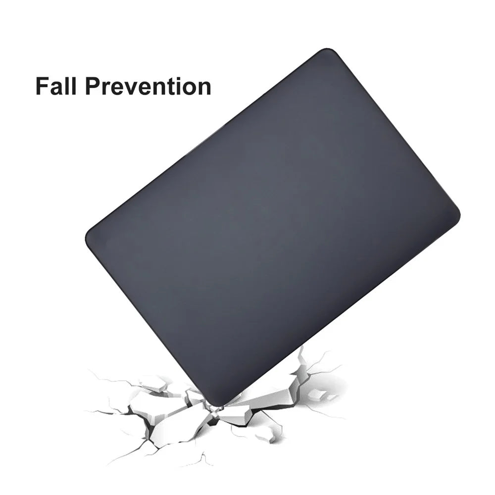 ENKAY HAT PRINCE for MacBook Pro 16 inch (2026) A3429 A3428 / (2025) A3186 A3403 / (2024) A2991 / (2023) A2780 / (2021) A2485 (US Version) PC Laptop Cover + Keyboard Skin + Dust Plugs - Black - 4