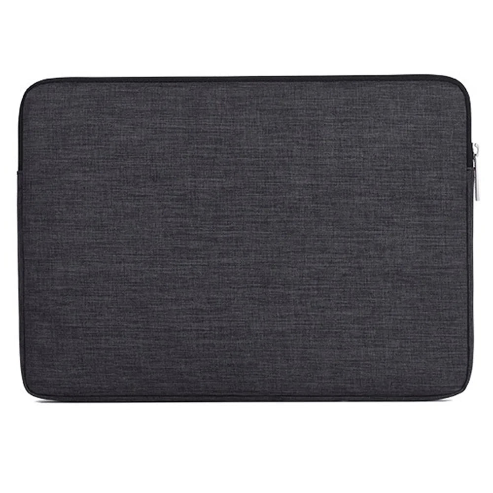 CANVASARTISAN L2-108 Slim Zipper Laptop Case Computer Carrying Bag with Mini Storage Pouch for 14 inch Notebooks - Dark Grey - 6