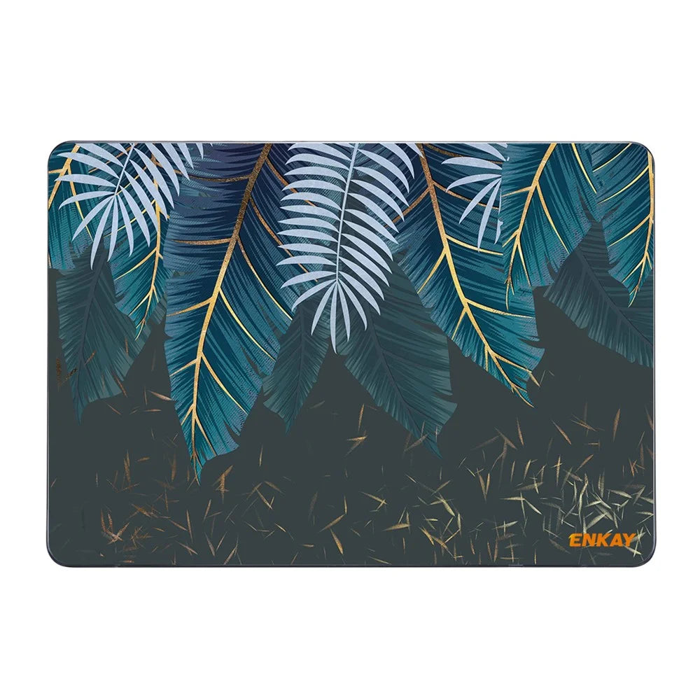 ENKAY HAT PRINCE for MacBook Pro 13 inch (2020) A2251/A2289/A2338 Natural Pattern Laptop Protector Heat Dissipation Hard PC Case Notebook Cover - Palm Frond - 4