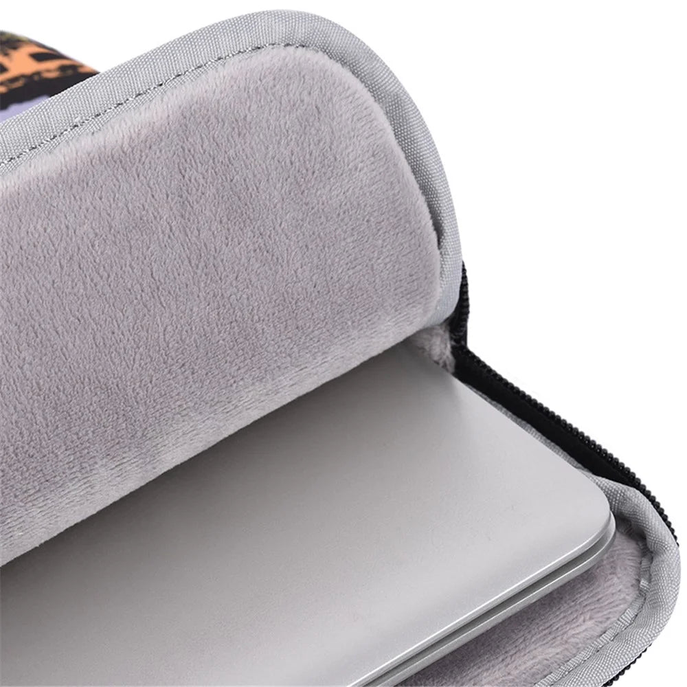 CANVASARTISAN H18-T0121 Laptop Sleeve Letters Printing Ultra Slim Notebook Case with Small Bag - Black/for 11-inch Laptop - 3