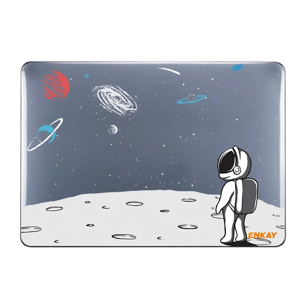 ENKAY HAT PRINCE Hard PC Laptop Case for MacBook Pro 14 inch (2026) A3427 A3426 / (2025) A3434 A3112 A3185 A3401 / (2024) A2918 A2992 / (2023) A2779 / (2022) / (2021) A2442 with Multiple Spaceman Patterns - Backpack - 3