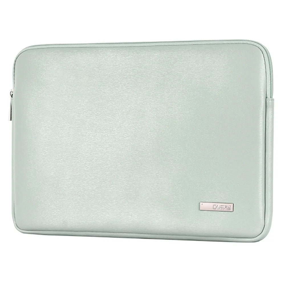 CANVASARTISAN L6-04 12 inch Laptop Sleeve for MacBook Fashionable PU Leather Notebook Computer Protection Bag - Green - 2