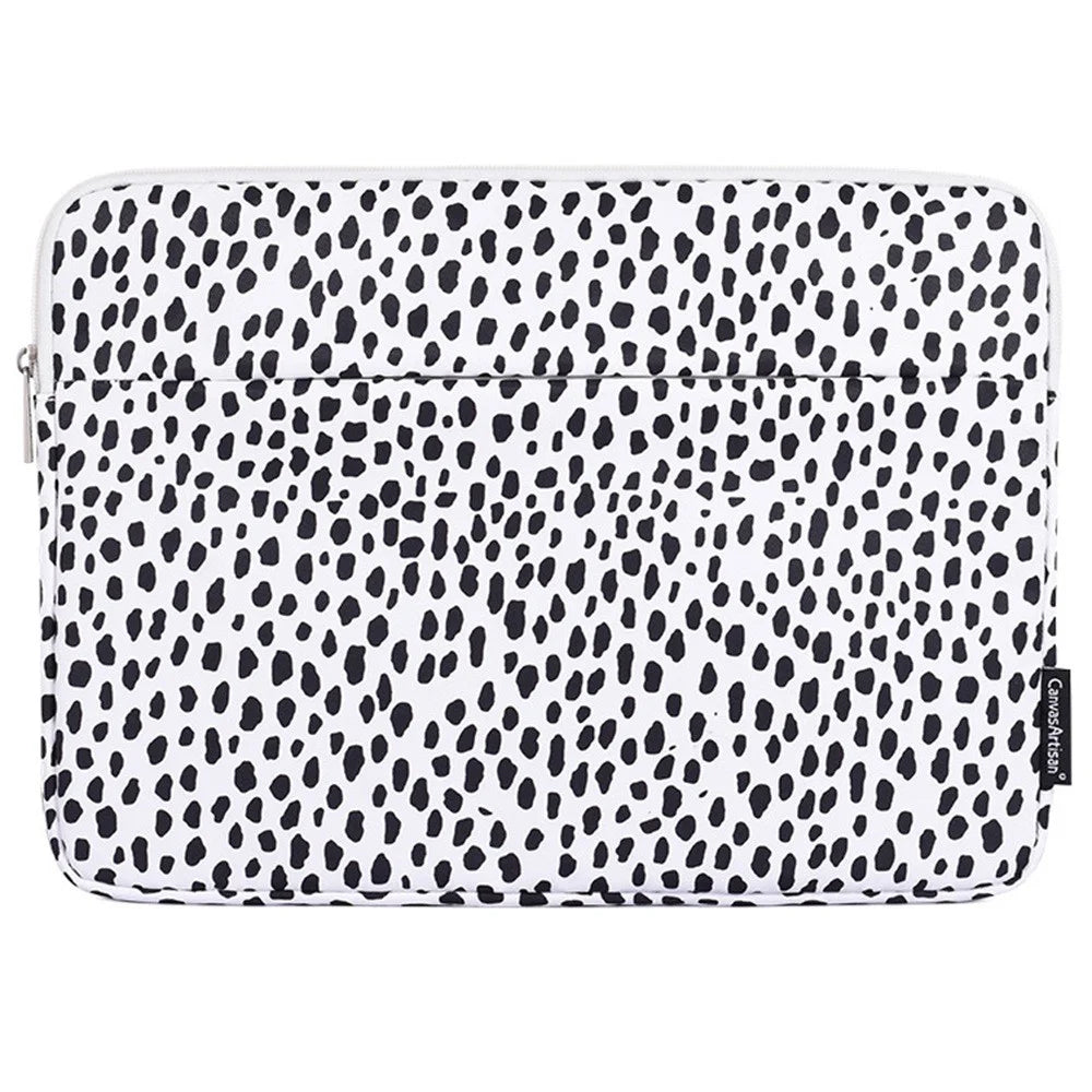CANVASARTISAN H36-11 12 inch Laptop Carry Bag Notebook Computer Cow Pattern Portable Shockproof Sleeve Handbag Case - 1