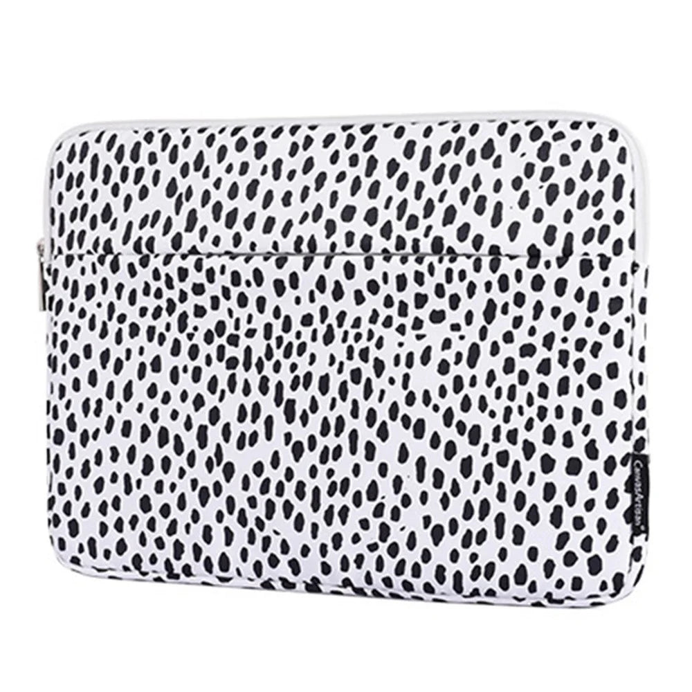 CANVASARTISAN H36-11 12 inch Laptop Carry Bag Notebook Computer Cow Pattern Portable Shockproof Sleeve Handbag Case - 4