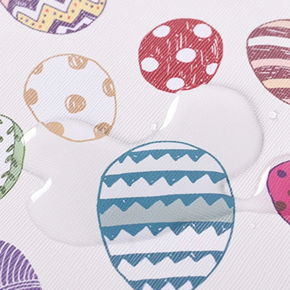 CANVASARTISAN G52-01 12-inch Notebook Zipper Bag Easter Bunny and Eggs Pattern Waterproof PU Laptop Sleeve - 7