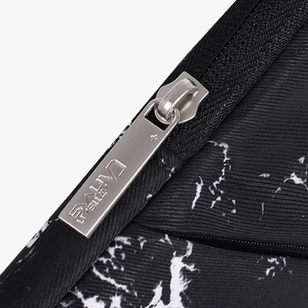CANVASARTISAN H32-58 Waterproof Sleeve Bag for 11 inch Laptops Portable Slim Case with 3-Pouches/Handle Strap Notebook Anti-Scratch Carry Case - Black - 7