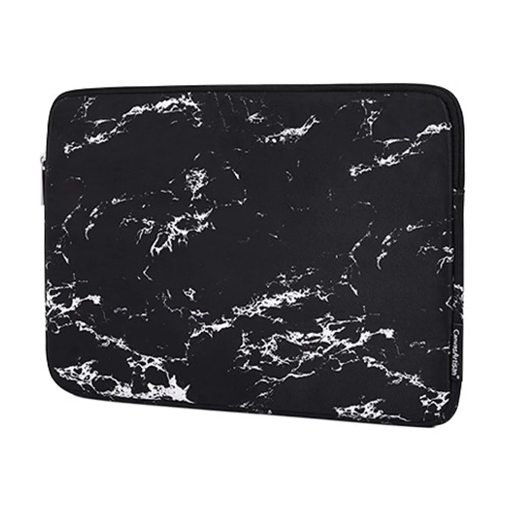 CANVASARTISAN H32-01 Portable Carry Case for 14 inch Laptops Marble Pattern Waterproof Sleeve Bag Shockproof Notebook Slim Case - Yellow/Black - 2