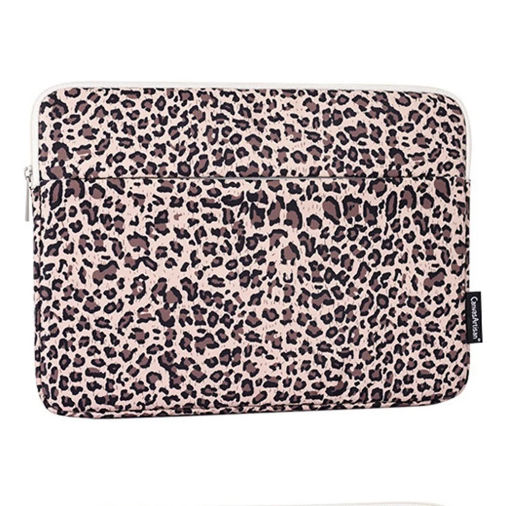 CANVASARTISAN H31-11 Portable Carry Case for 13-inch Laptops Shockproof Sleeve Bag Leopard Printed Water Resistant Slim Bag - Yellow - 5