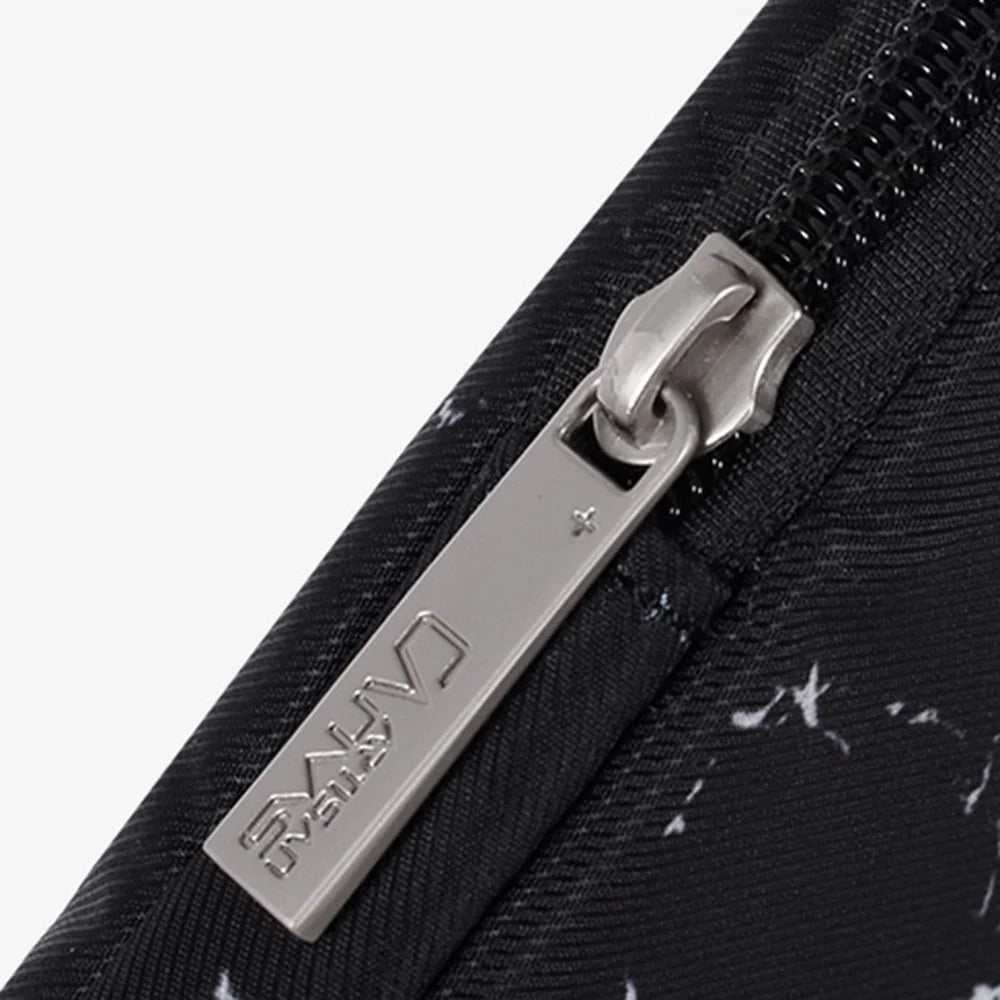 CANVASARTISAN H32-B01 Marble Pattern 13-inch Laptop Carrying Bag Marble Pattern Notebook Handbag - Black - 7